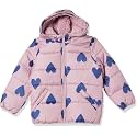 Carter's Girls' Winter Coat Puffer Jacket with Sherpa Lined Hood