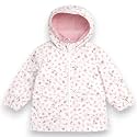 Carter's Toddler &amp; Little Girls' Midweight Fleece Lined Hooded Raincoat Rain Jacket