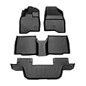 Cartist Floor Mats Fit for 2015-2019 Ford Explorer with 2nd Row Bench Seating (Not Fit Bucket Seating), All Weather Floor Liner for Explorer Accessories 3 Row Heavy Duty