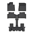 Cartist Floor Mats Fit for Kia Sorento 2021-2025 2026 Non-Hybrid (6/7 Seat), All Weather Floor Mat for Sorento Accessories, Heavy Duty Waterproof