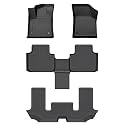 Cartist Floor Mats Fit for Volkswagen Atlas 2018-2024 2025 (Only Fit 6 Seater with 2nd Row Bucket Seats), All Weather Floor Mats for Atlas Accessories