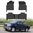 Cartist Floor Mats for Toyota Tundra Double & CrewMax Cab 2007-2011, All Weather Floor Liners for Tundra Accessories, Heavy Duty TPE Car Mats, Car Accessories