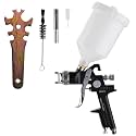 CARTMAN H-827P HVLP Spray Gun, 1.4 mm Nozzle, 20.2 oz Cup, Black