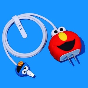 cartoon 3d design protective case for 18w 20w iphone 14 13 12 11 pro max fast charging cable adapter charger cute cartoon lightning data cable case for iphone charger red sesame and blue sesame cake