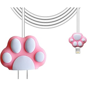 cartoon 3d design protective case for 18w 20w iphone 14 13 12 11 pro max fast charging cable adapter chargercute cartoon lightning data cable case for iphonecat clawmulticolour