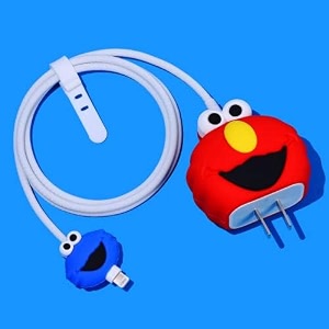 cartoon 3d design protective case for 18w 20w iphone 14 13 12 11 pro max fast charging cable adapter chargercute cartoon lightning data cable case for iphonered sesame ampblue sesame