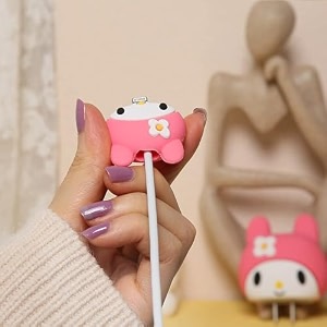 cartoon 3d design protective case for 18w 20w iphone 14 13 12 11 pro max fast charging cable adapter charger cute cartoon lightning data cable case for iphone charger samrio kitty