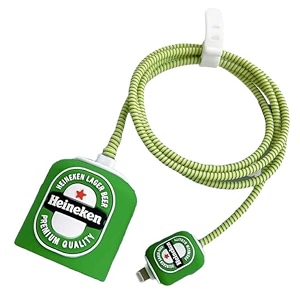 cartoon 3d design protective case for 18w 20w iphone 14 13 12 11 pro max fast charging cable adapter charger cute cartoon lightning data cable case for iphone charger heineken