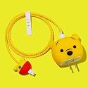 Cartoon 3D Design Protective Case for 18W 20W iPhone 14 13 12 11 Pro Max Fast Charging Cable Adapter Charger,Cute Cartoon Lightning Data Cable Case Winnie The Pooh 2,Multicolor