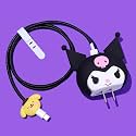 Cartoon 3D Design Protective Case for 18W 20W iPhone 14 13 12 11 Pro Max Fast Charging Cable Adapter Charger,Cute Cartoon Lightning Data Cable Case for iPhone,Black Merlot Pudding