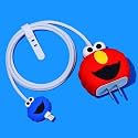 Cartoon 3D Design Protective Case for 18W 20W iPhone 14 13 12 11 Pro Max Fast Charging Cable Adapter Charger,Cute Cartoon Lightning Data Cable Case for iPhone,Red Sesame &amp;Blue Sesame