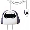 Cartoon 3D Design Protective Case for 18W 20W iPhone 14 13 12 11 Pro Max Fast Charging Cable Adapter Charger,Cute Cartoon Lightning Data Cable Case for iPhone (Shark),Multicolour