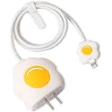 Cartoon 3D Design Protective Case for 18W 20W iPhone 14 13 12 11 Pro Max Fast Charging Cable Adapter Charger,Cute Cartoon Lightning Data Cable Case for iPhone,Sun Eggs,Multicolour