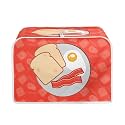 Cartoon Breakfast Toaster Covers Fit for Most 2 Slice Standard Toasters Decorative Bread Toaster Cover Bakeware Protector Kitchen Accessories Decor with Top Hook