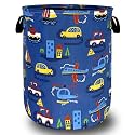 Cartoon Cars Laundry Basket Oxford Cloth Foldable Hamper 18.9x16.5 Inch