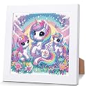 Cartoon Diamond Art Painting Kits for Kids with Frame Ages 4-8-12 (7x7 in)
