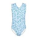 Cartoon Pattern Kids Girls Bathing Suits One Piece Swimsuit Soft &amp; Quick Dry, 5-14Years