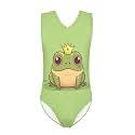 Cartoon Pattern Kids Girls Bathing Suits One Piece Swimsuit Soft &amp; Quick Dry, 5-14Years