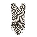 Cartoon Pattern Kids Girls Bathing Suits One Piece Swimsuit Soft &amp; Quick Dry, 5-14Years