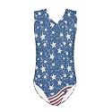 Cartoon Pattern Kids Girls Bathing Suits One Piece Swimsuit Soft &amp; Quick Dry, 5-14Years