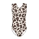 Cartoon Pattern Kids Girls Bathing Suits One Piece Swimsuit Soft &amp; Quick Dry, 5-14Years