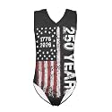 Cartoon Pattern Kids Girls Bathing Suits One Piece Swimsuit Soft &amp; Quick Dry, 5-14Years