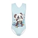 Cartoon Pattern Kids Girls Bathing Suits One Piece Swimsuit Soft &amp; Quick Dry, 5-14Years
