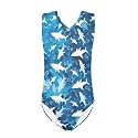 Cartoon Pattern Kids Girls Bathing Suits One Piece Swimsuit Soft &amp; Quick Dry, 5-14Years