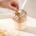 Cartoon Shape Automatic Toothpick Dispenser, Push-On Toothpick Holder, Portable Square Retractable Toothpick Holder, Toothpicks Container for Home, Kitchen & Restaurant(PACK-01)