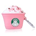 Cartoon Silicone Case Compatible with Apple AirPods Pro 3 (2025) Case Cover – Cute 3D Shockproof 360° Protective Skin Cover with Keychain | AirPods Pro 3nd Gen Case (Starbugs-Pink)