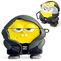 Cartoon Silicone Case Compatible with Apple AirPods Pro 3 (2025) Case Cover – Cute 3D Shockproof 360° Protective Skin Cover with Keychain | AirPods Pro 3nd Gen Case (Sponge-B0B)