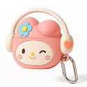 Cartoon Silicone Case Compatible with Apple AirPods Pro 3 (2025) Case Cover – Cute 3D Shockproof 360° Protective Skin Cover with Keychain | AirPods Pro 3nd Gen Case (Cool Melody)