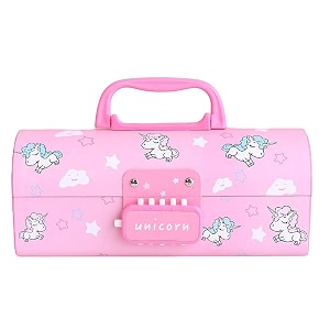3d cartoon theme pencil case multipurpose zipper pencil case for kids pen and pencil bag for school kids girls stationery storage box unicorn pink password pencil box