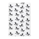 Cartoon Toy Rocking Horse Crib Sheets for Boys Girls,Neutral Fitted Crib Sheets for Toddler Mattresses,Baby Nursery Sheet for Cribs,Soft and Breathable 39 * 27 * 5In