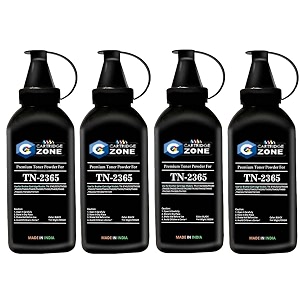 toner powder refill for brother tn 2365-400gmcompatible brother dhl-l2321d l2361dn l2366dw l2320d dcp-l2541dw l2520d mfc-l2701d l2701dw 4 pc