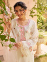 Cartyshop Women Muslin Kurta Palazzo Dupatta Set