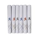 Caruso Italy Men's Initial Monogram (A-Z) Embroidery 100% Pure Cotton Handkerchief White Base With Colored Border - Pack Of 6