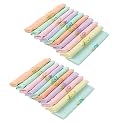 Caruso Italy Women's 100% Pure Cotton Handkerchief Multicolor Pack of 10 (Combo of 2)