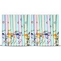 Caruso Italy Women's 100% Pure Cotton Handkerchief Multicolor Pack of 10 (Combo of 2)