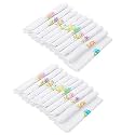 Caruso Italy Women's 100% Pure Cotton Handkerchief Multicolor Pack of 10 (Combo of 2)