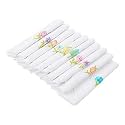 Caruso Italy Women'S Embroidered 100% Pure Cotton Handkerchief Multicolor | Hanky For Women | Pack Of 10