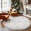 Carvapet Round Rugs Circle Rug - Vintage
