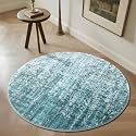 Carvapet Washable 3ft Round Area Rug -