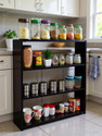 Carvedcreations Containers Kitchen Rack Wood Kitchen Rack