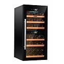 Carysil Wine Chiller CW-24, 80 L, Dual Zone Wine Cooler Refrigerator for up to 24 Bottles, 3-20°C Temperature Control, LED Touch Controls & Anti-UV Glass