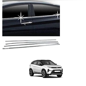 carz world car chrome window lower garnish compatible with nexon