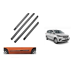 carz world chrome line car side beading compatible with ertiga2018