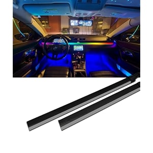 carzex k4 multi-color matrix interior ambient light for car dashboard - app controlled magic running atmosphere light 110cm amp 25cm pack of 2