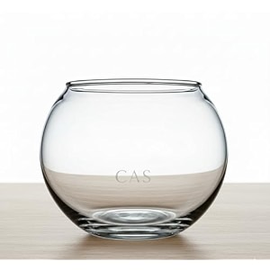 cas glass fish bowl wc premium glass 4 inch