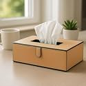 Leather Tissue Box Holder | Paper Napkin Holder Case | Tissue Holder Dispenser Organizer for Car Decor Home Room Hotel Beige 1pc Rectangular Shape Box